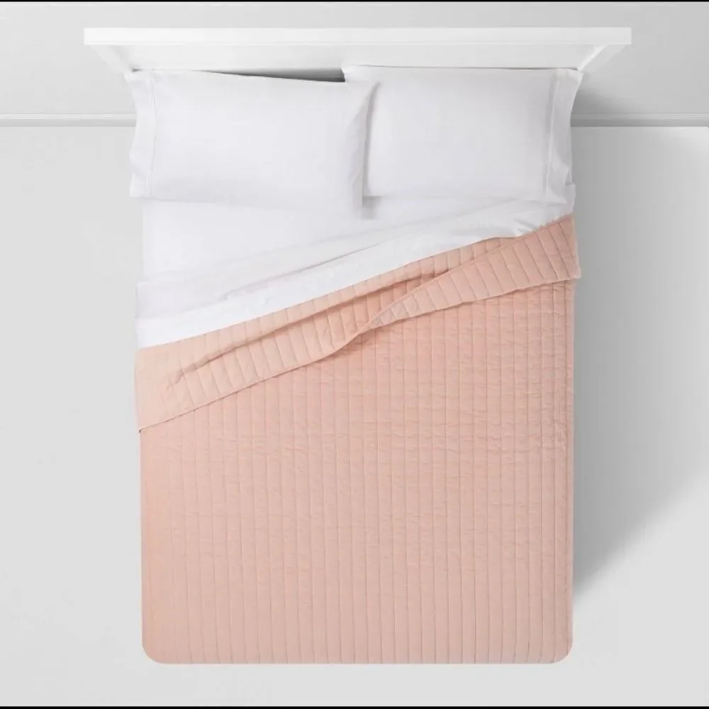 Project 62 garment washed channel stitch quilt‎